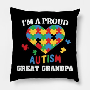 Proud Autism Great Grandma Autism Awareness Gift for Birthday, Mother's Day, Thanksgiving, Christmas Pillow