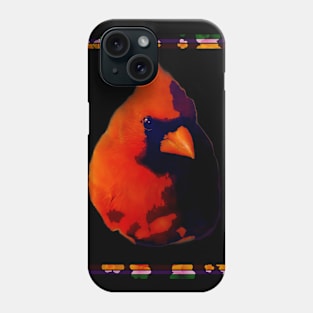 Bird On Black Phone Case