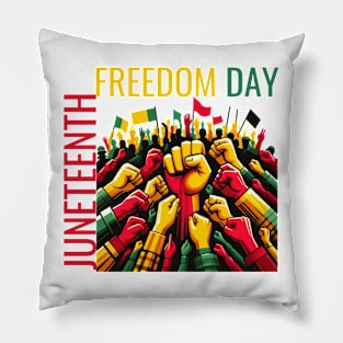 Juneteenth Freedom Day Pillow