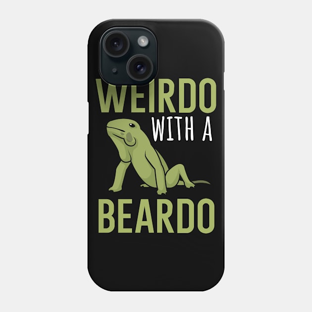 Weirdo with a beardo Phone Case by maxcode