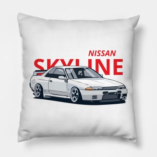 nissan skyline r32 Pillow