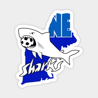 Defunct New England Sharks ASL Soccer 1981 Magnet