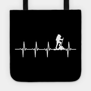 Hiking Heartbeat Gift For Hikers Tote