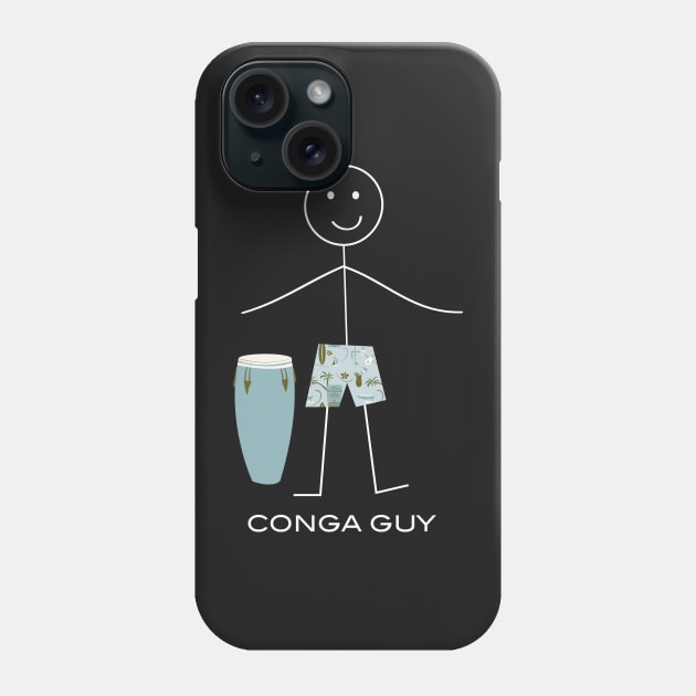 Funny Mens Conga Player Phone Case by whyitsme