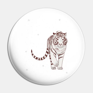 White Tiger Pin