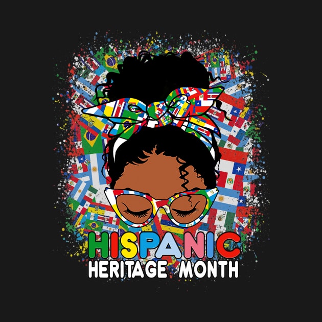 National Hispanic Heritage Month Latina melanin Messy Bun by Eleam Junie