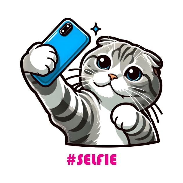 Cat Selfie by Rawlifegraphic