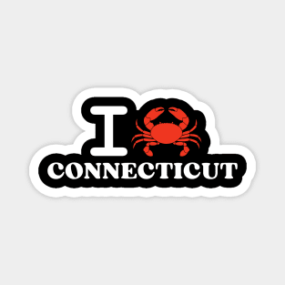 I Love Connecticut Crab Shellfish National Seafood Month Magnet