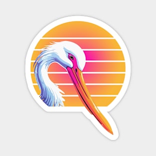 cool stork aesthetic Bird Lovers enthusiast hiking Magnet