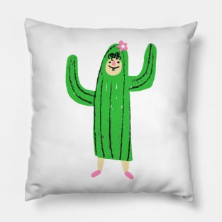 Cactus Person Pillow