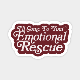 Emotional Rescue / Lyrics Typography Magnet