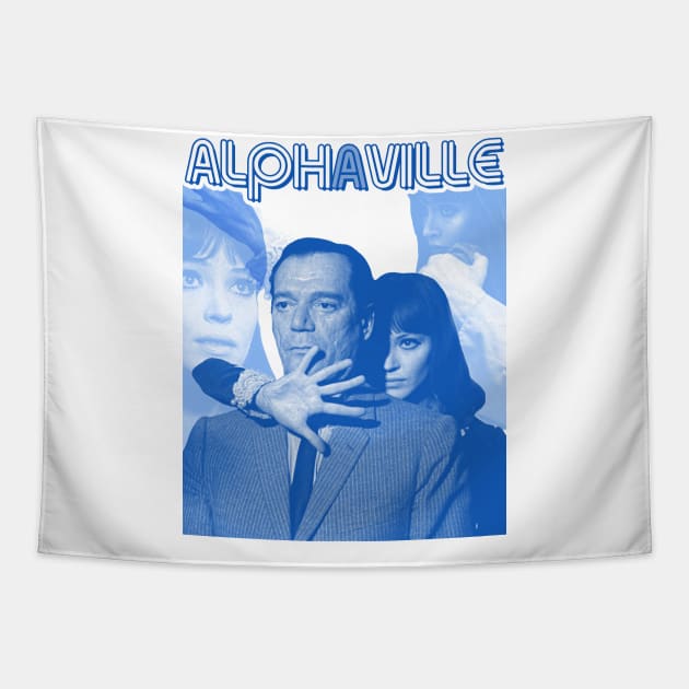 ALPHAVILLE // Retro 60s New Wave Sci Fi Noir Tapestry by darklordpug