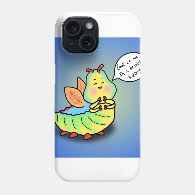 Beautiful Butterfly Phone Case by Lois Doodles