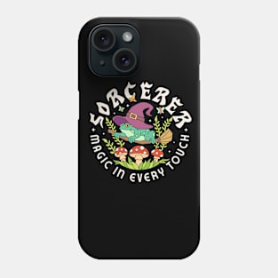 Frog Sorcerer Retro Graphics Phone Case