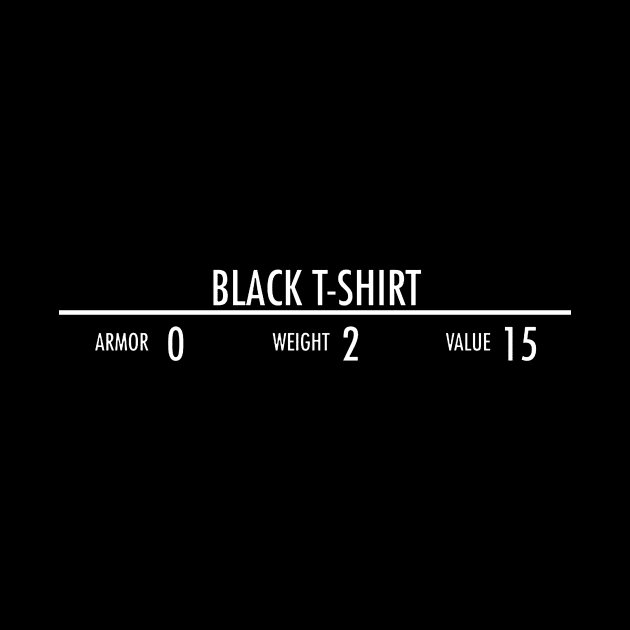 Black t-shirt by juliusredmon