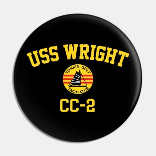 USS Wright CC-2 Tonkin Gulf Yacht Club Pin