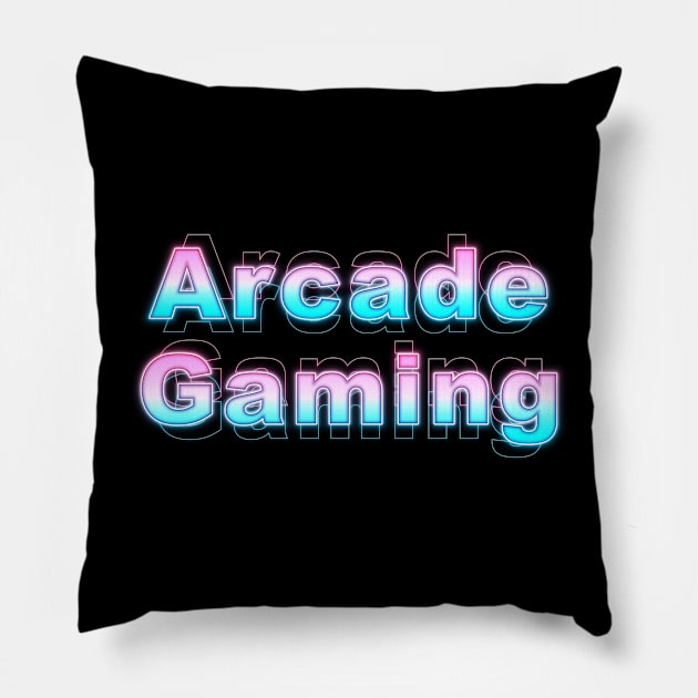 Arcade Gaming Pillow by Sanzida Design