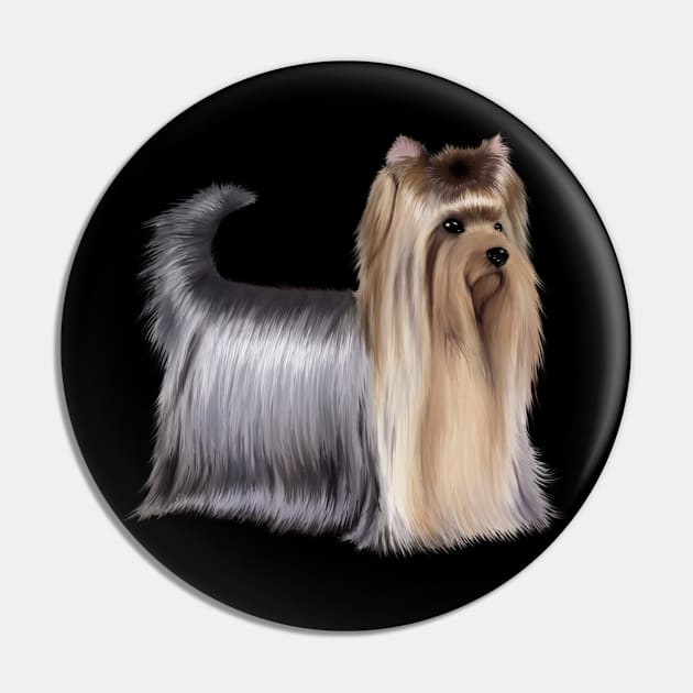 Yorkshire Terrier Dog, Love Yorkshire Terriers, Dog Lover Pin by dukito