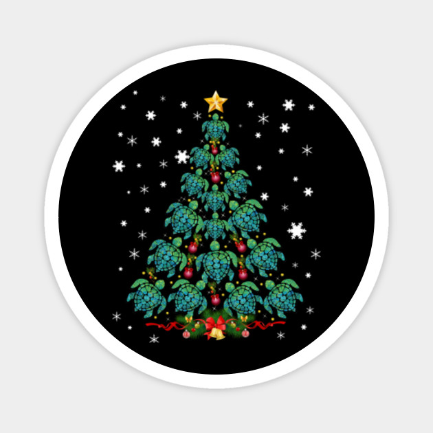 Turtle Christmas Tree Costume Sea Turtle Lovers Xmas Gift Turtle Christmas Tree Costume Sea Turtl Magnet Teepublic
