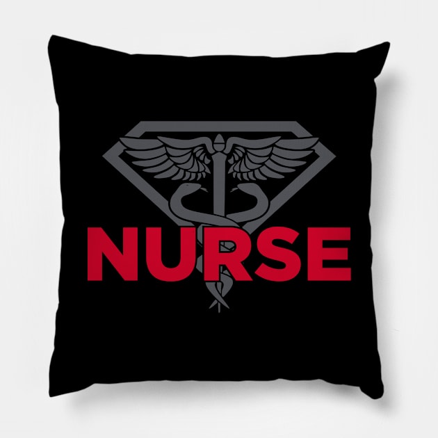 Nurse Hero Pillow by DavesTees