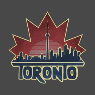 Toronto Skyline - Maple Leaf T-Shirt