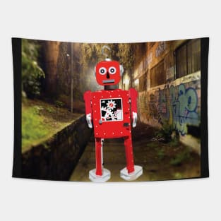 Red Robot Tapestry