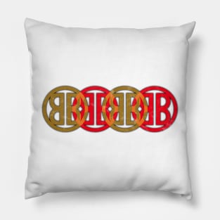 Buckaroo Banzai Opening Title Logo *distressed Pillow