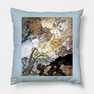 And Sometimes a Voice - The Tempest - Arthur Rackham Pillow