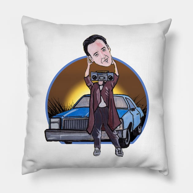 Say Anything, StereoHead Pillow by LeeHowardArtist