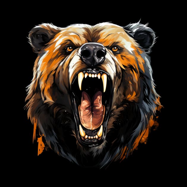 Angry Bear by ZombieTeesEtc