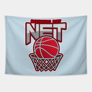 Nothing But Net Basketball Tapestry