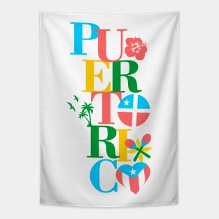 Puerto Rico Flag Caribbean Antilles Boricua Symbols Tapestry