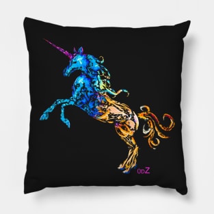 Flaming Unicorn Pillow