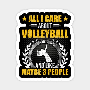 All I Care About Volleyball And Like Maybe Coach Player Magnet