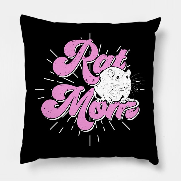 Fancy Rat Mom Pet Owner Gift Pillow by Dolde08