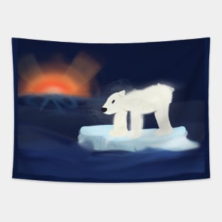 The Last Lost Polar Bear Tapestry