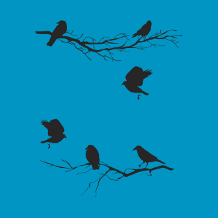 Crows On Branches T-Shirt