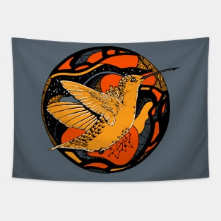 Orangrey Circle of The Hummingbird Tapestry