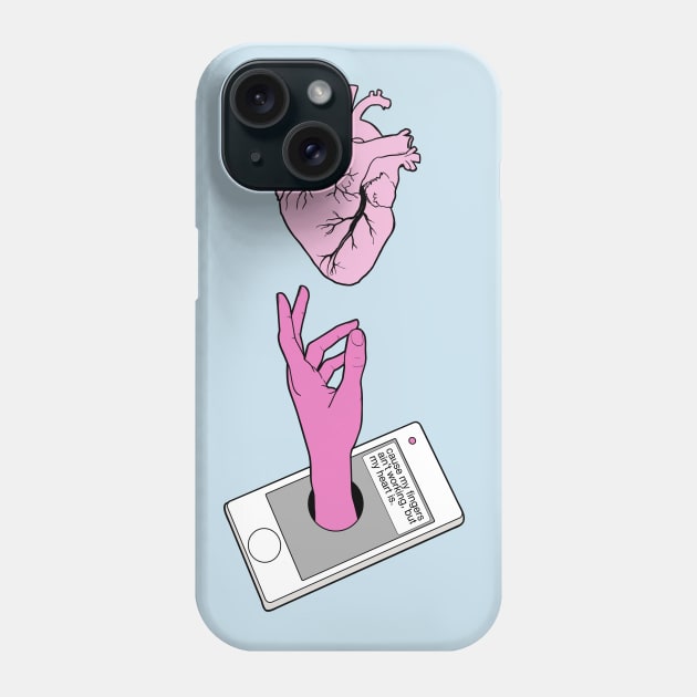 fingers ain't working Phone Case by ohnoballoons