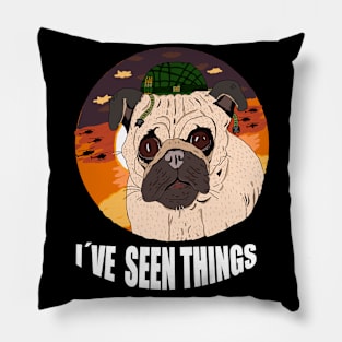 funny pug Pillow