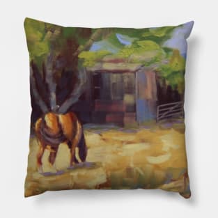 Quiet Grazing Horse Pillow