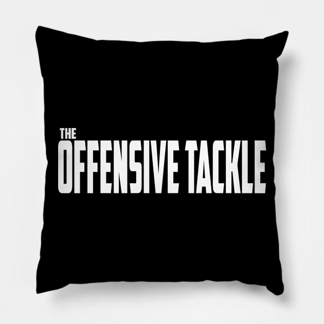 The Offensive Tackle Pillow by Illustratorator