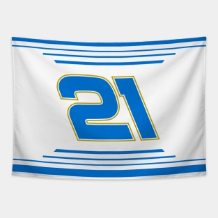 Austin Hill #21 2024 NASCAR Design Tapestry