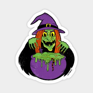 Vintage Witch Magnet