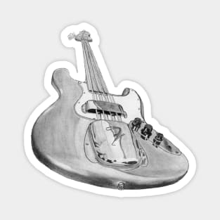 F Bass guitar Magnet