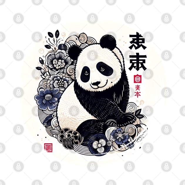 japanese panda bear by IA.PICTURE