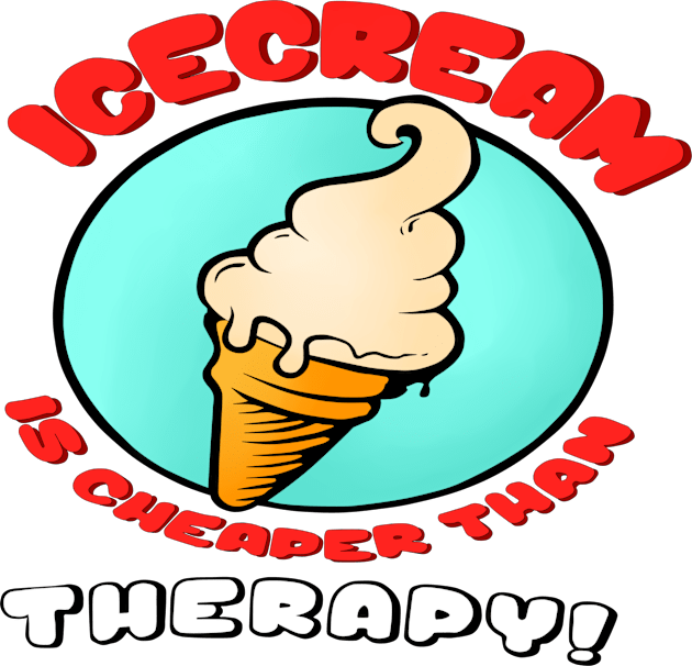 Ice cream cheap therapy Kids T-Shirt by Rasheba