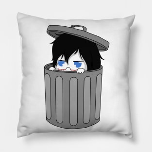 jeff the trash Pillow