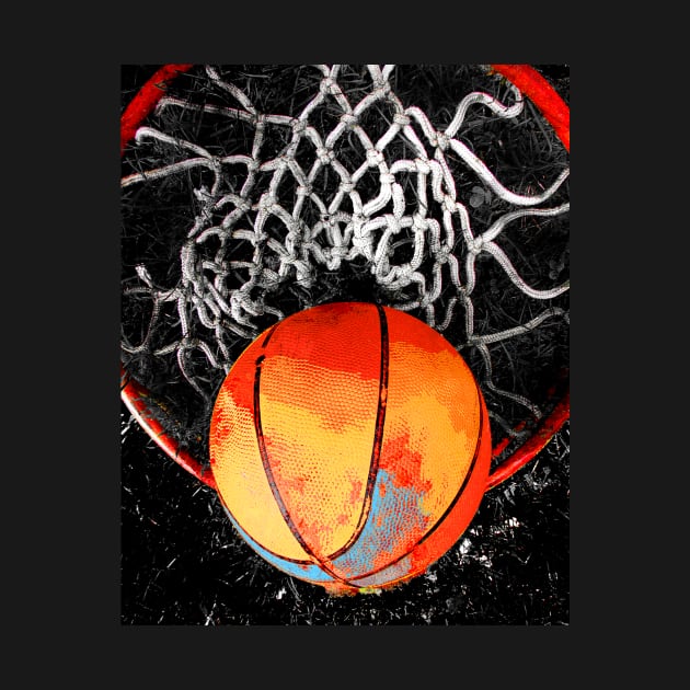 Basketball art print swoosh 109 - basketball artwork - Basketball wall art by takumipark