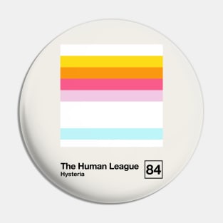 Hysteria / Minimalist Style Graphic Artwork Design Pin